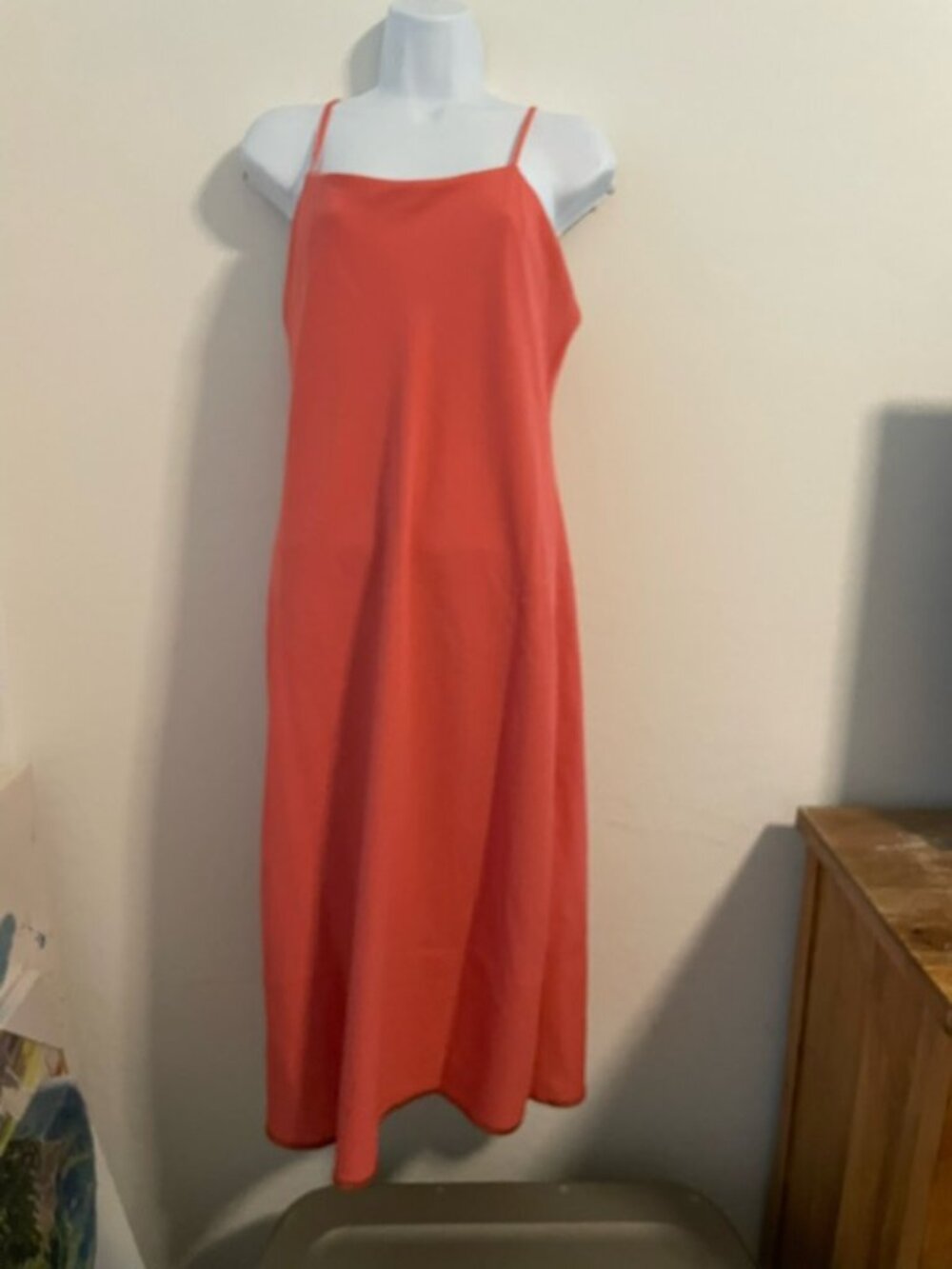 Spanx Carefree Crepe Reversible Slip Dress Sedona Adjustable Straps Size Small